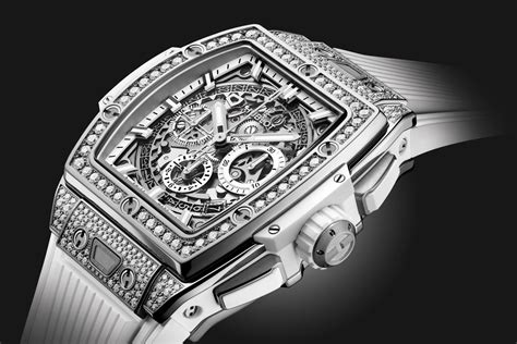 Hublot Spirit of Big Bang Titanium White Pavé Watch 642.NE